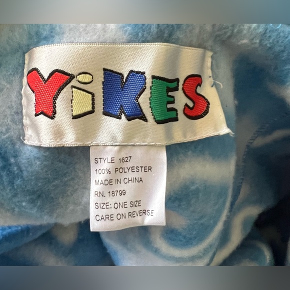 Ladies Yikes one size blue heart print robe - Picture 4 of 16